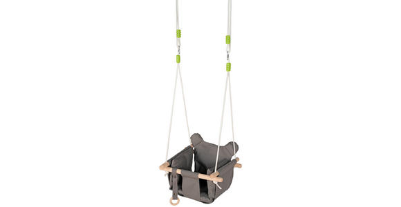 BABYSCHAUKEL SWING - Grau, Trend, Holz/Kunststoff (40/40/25cm) - My Baby Lou