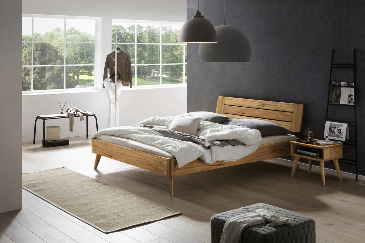 NACHTSCHRANK 48/38/42 cm Buche massiv  - Buchefarben, Design, Holz (48/38/42cm) - Hasena