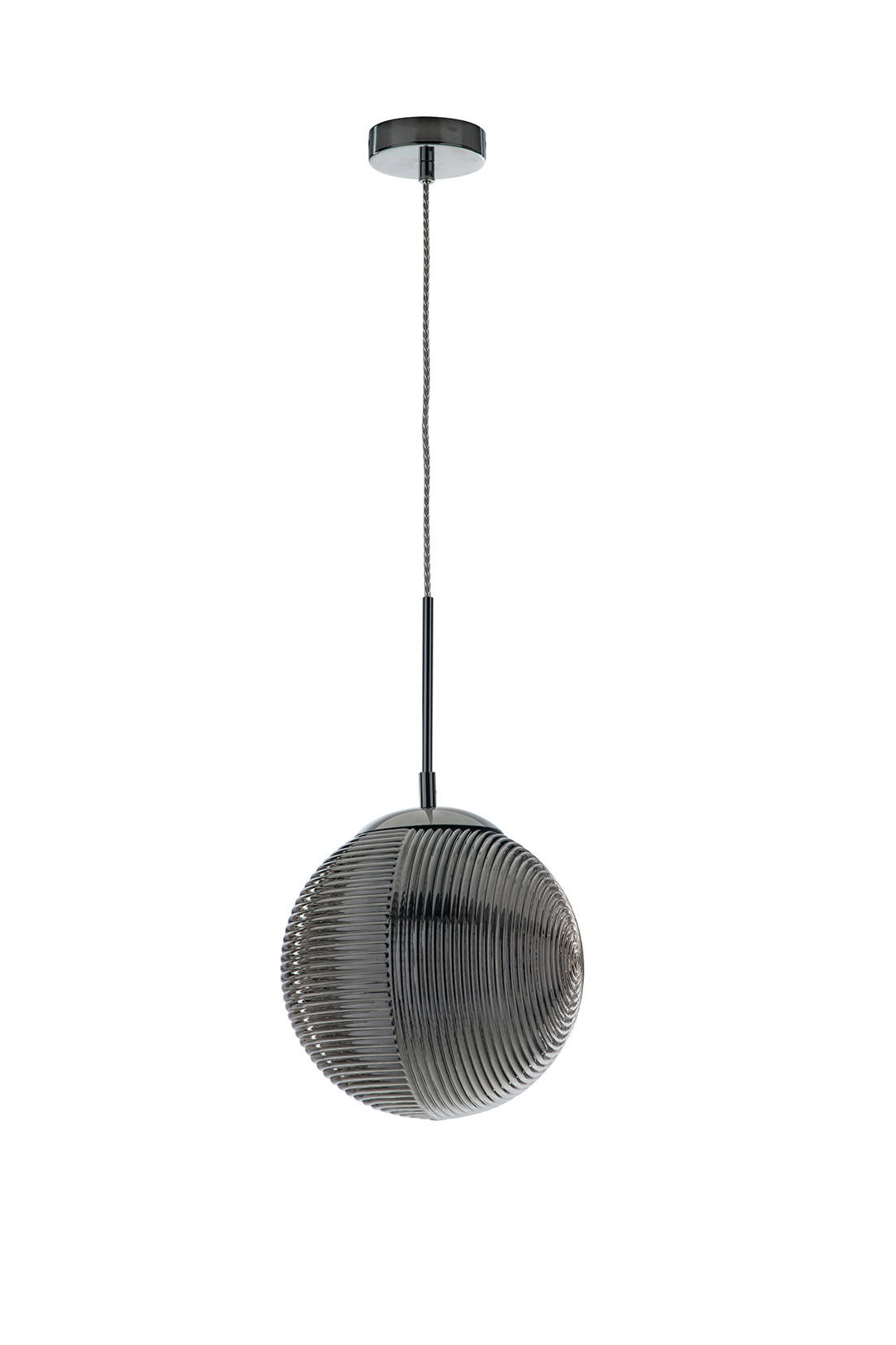 HÄNGELEUCHTE 25/43,6 cm   - Grau, KONVENTIONELL, Glas (25/43,6cm)