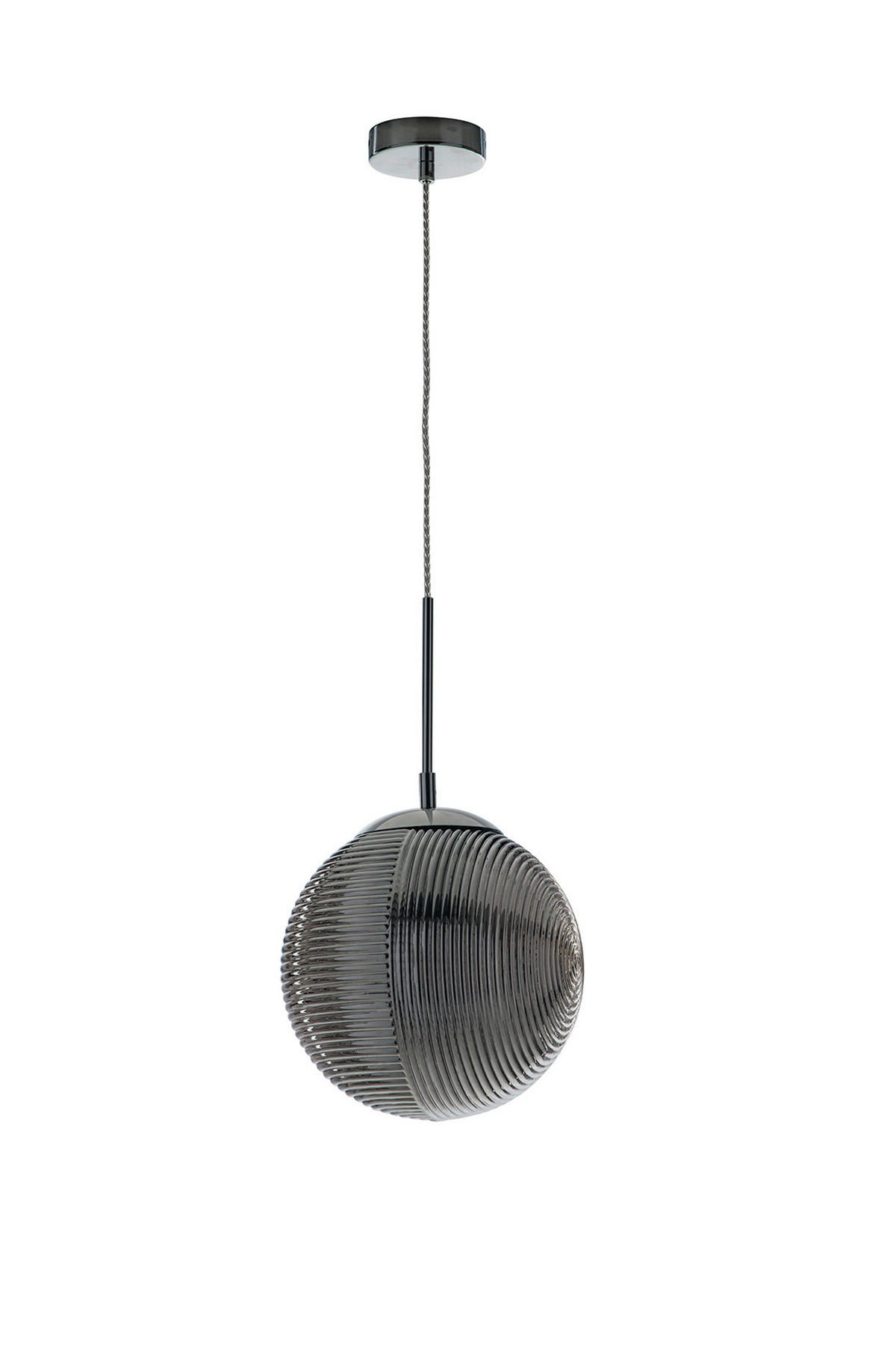 HÄNGELEUCHTE 25/43,6 cm   - Grau, KONVENTIONELL, Glas (25/43,6cm)