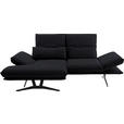 ECKSOFA  in Echtleder Anthrazit  130/210 cm  - Gelb/Anthrazit, Design, Leder/Metall (130/210cm) - Dieter Knoll