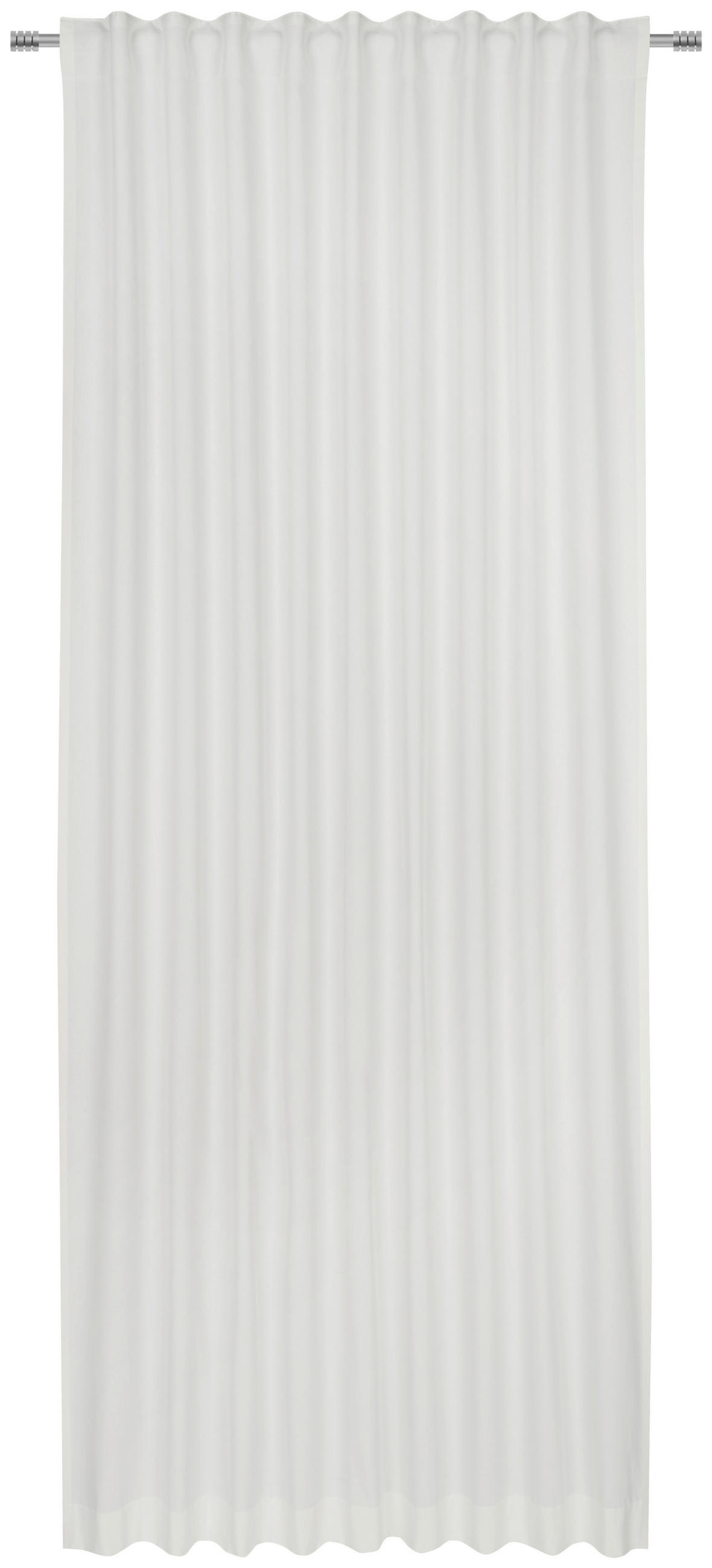 HOTOVÝ ZÁVĚS, neprůsvitné, 140/255 cm - bílá, Basics, textil (140/255cm) - Bio:Vio