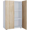 AKTENSCHRANK 70/110/39 cm  - Weiss/Sonoma Eiche, Design, Holzwerkstoff (70/110/39cm) - MID.YOU