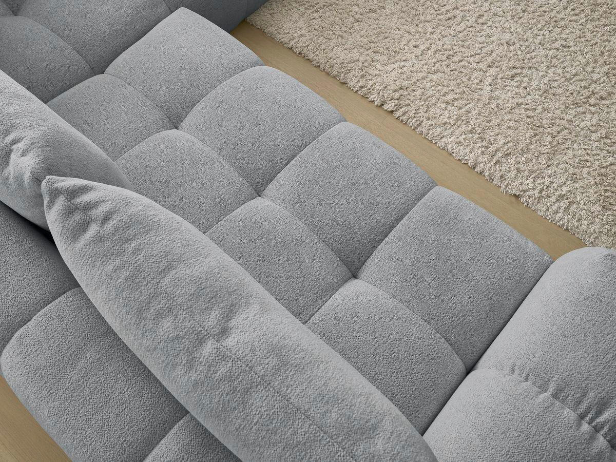 ECKSCHLAFSOFA EVEREST  mit Rücken echt, Armteil links, Armteil rechts Flachgewebe Dunkelgrau  - Dunkelgrau/Schwarz, MODERN, Kunststoff/Textil (320/212cm)