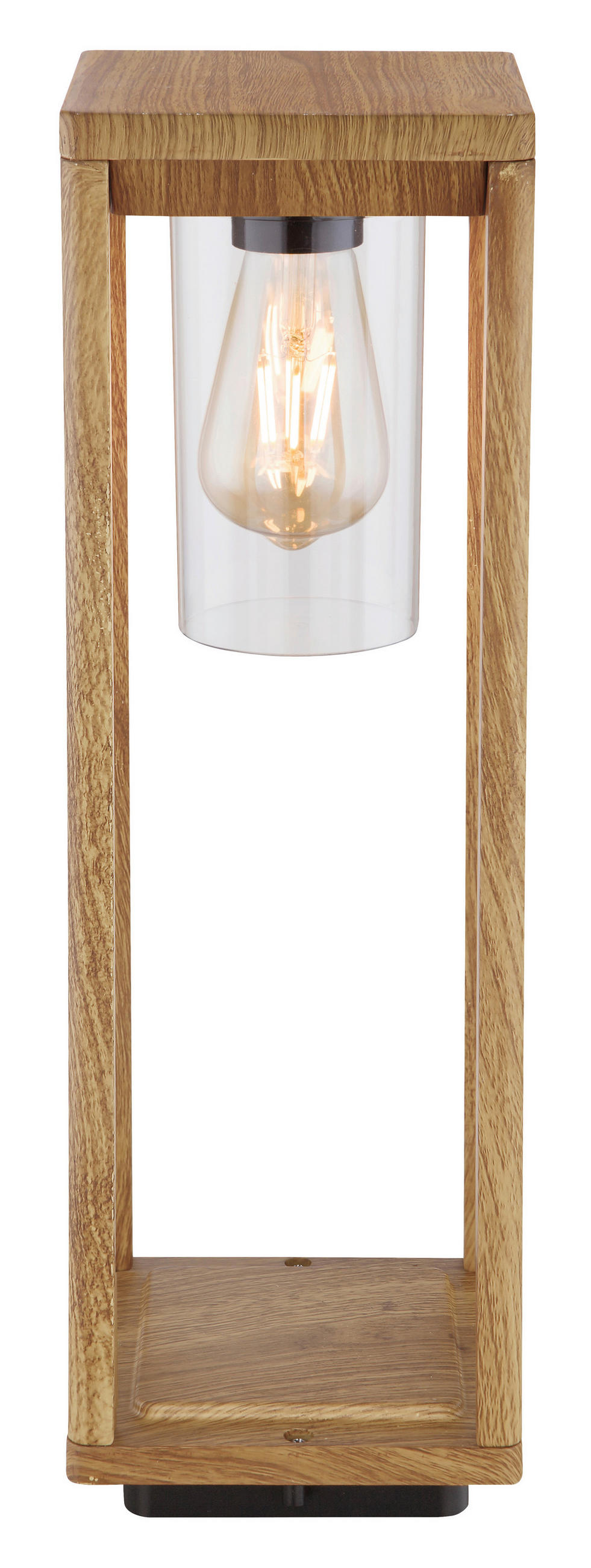 AUSSENLEUCHTE - Klar/Naturfarben, Basics, Kunststoff/Metall (15/15/50cm) - Globo