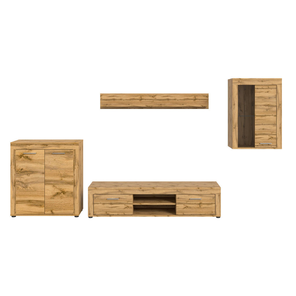 Ansamblu Mobilier Camera De Z, 4 piese, stejar Wotan, 330/169/35 cm