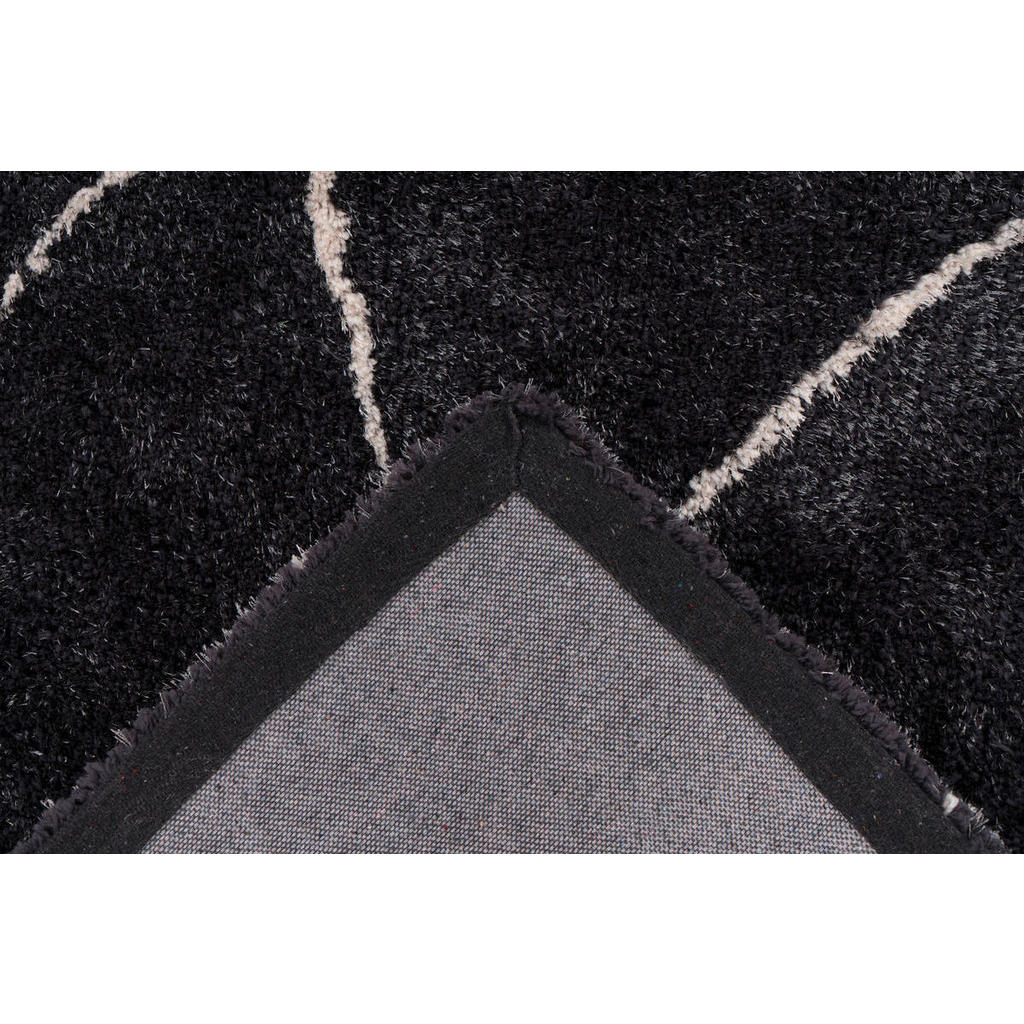 Thumbnail - Kayoom Hochflorteppich Orlando, Anthrazit, Textil, 200x290 cm, für Fußbodenheizung geeignet, strapazierfähig, Teppiche &...