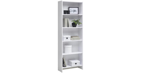 REGAL Weiß - Weiß, Design, Holzwerkstoff (60/175/24cm) - Carryhome