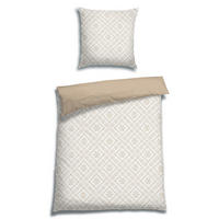 BETTWÄSCHE 2-teilig Renforcé 135/200 cm  - Beige, Basics, Textil (135/200cm) - Florella