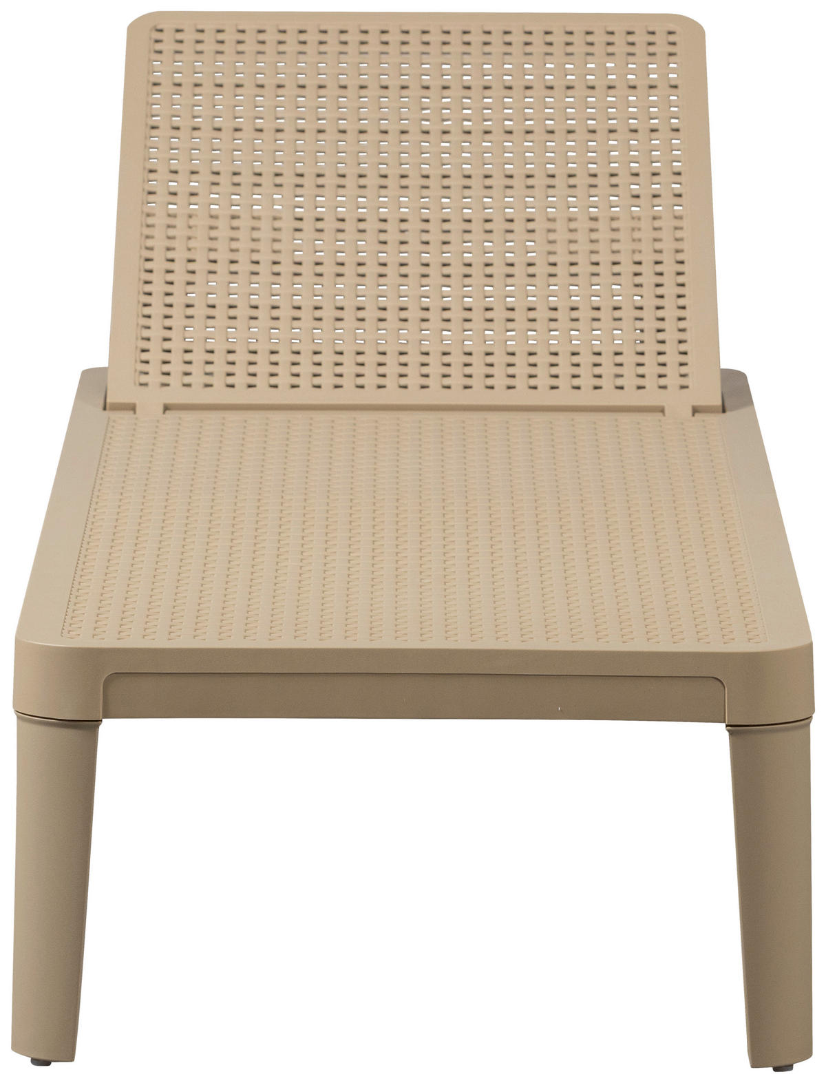 GARTENLIEGE 55/29/191 cm  - Sandfarben, Design, Kunststoff (55/29/191cm) - Gardenson