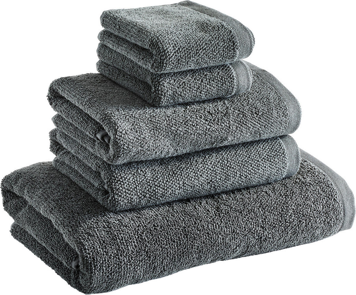 FROTTIERSET Anthrazit 5-teilig  - Anthrazit, Basics, Textil - Marc O'Polo