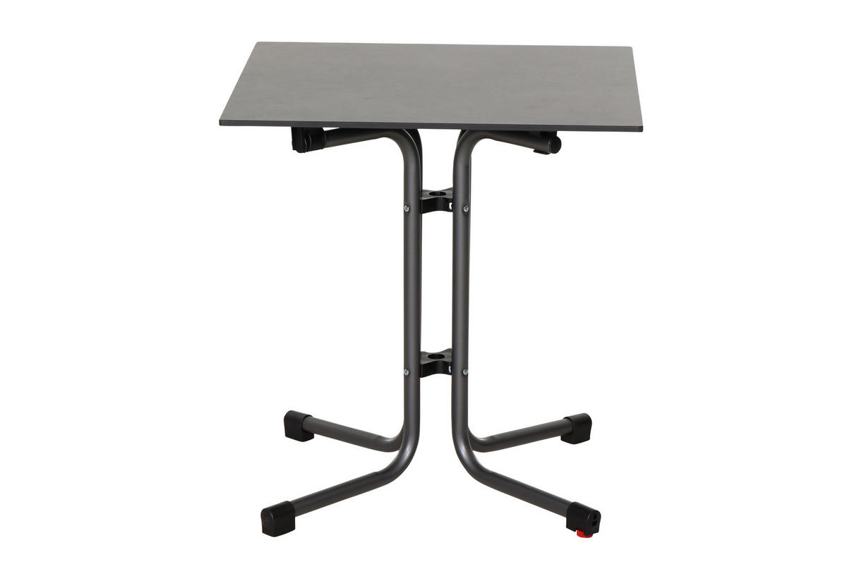 GARTENGARNITUR 3-teilig Stahl  - Anthrazit/Gelb, Basics, Kunststoff/Metall (57/80/56cm) - Siena Garden