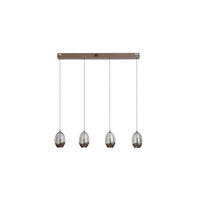 LED-HÄNGELEUCHTE 70/9/150 cm  - Champagner/Transparent, Trend, Glas/Metall (70/9/150cm)