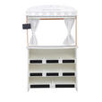 KAUFLADEN  - Hellgrau/Schwarz, Basics, Holz/Textil (60/29/99cm) - My Baby Lou