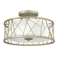 DECKENLEUCHTE  50.8/29.2 cm    - Silberfarben, Design, Glas/Metall (50.8/29.2cm) - Elstead Lighting