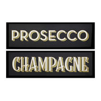 KÉP SZETT 70/20/3.0 cm  - fekete/fehér, Basics, faalapú anyag/Üveg (70/20/3.0cm)