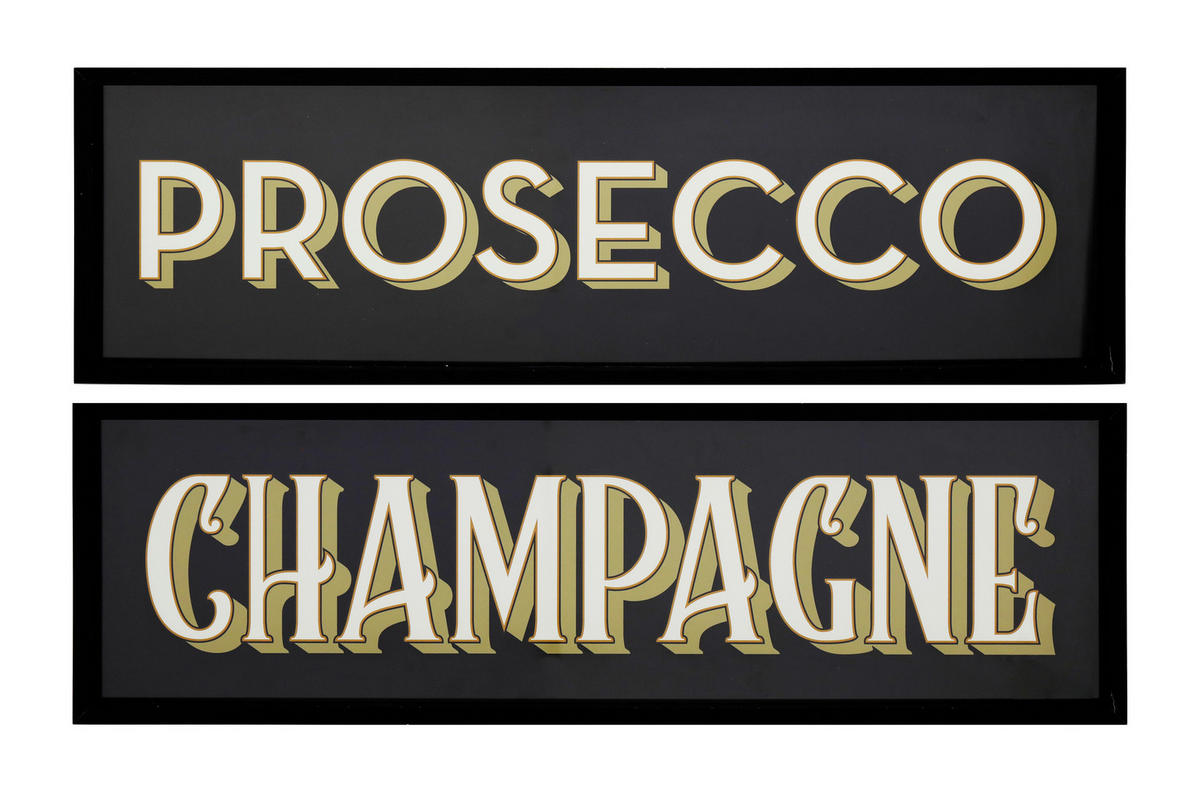 KÉP SZETT 70/20/3.0 cm  - fekete/fehér, Basics, faalapú anyag/Üveg (70/20/3.0cm)