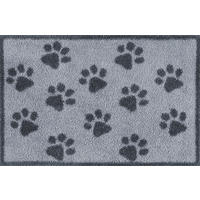 FUßMATTE 40/60 cm Paws Grey  - Grau, Design, Kunststoff/Textil (40/60cm) - wash+dry