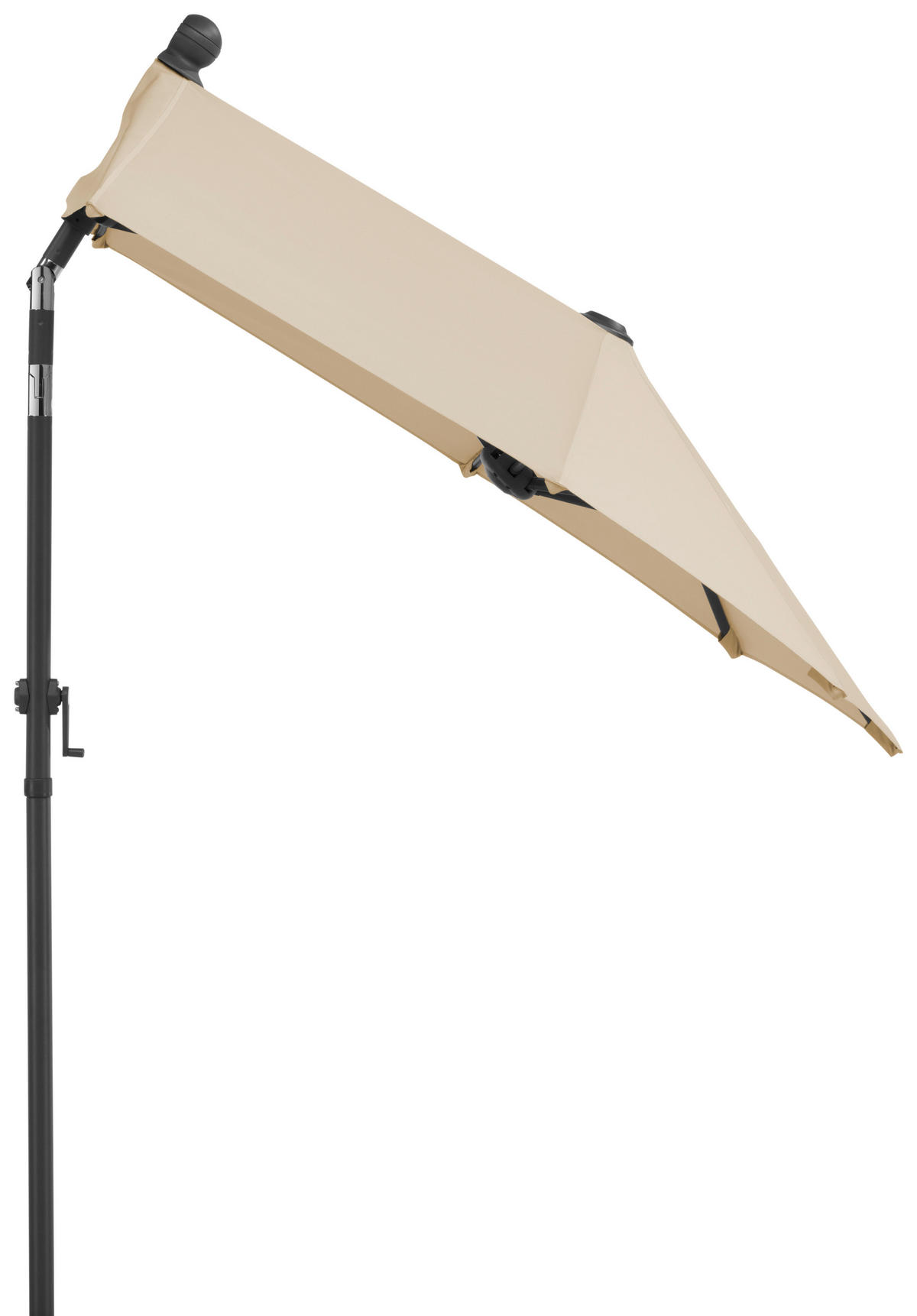 AMPELSCHIRM 150 cm Naturfarben  - Anthrazit/Naturfarben, Basics, Textil/Metall (150/228/150cm) - Schneider