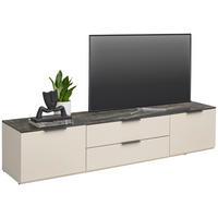 LOWBOARD  in 200/42,5/44,5 cm  - Kaschmir/Anthrazit, Design, Holzwerkstoff/Kunststoff (200/42,5/44,5cm) - Voleo