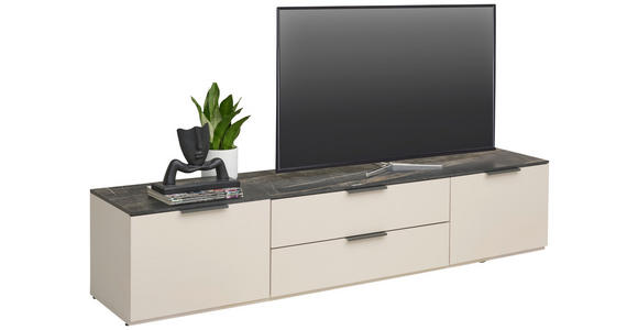 LOWBOARD  in 200/42,5/44,5 cm  - Kaschmir/Anthrazit, Design, Holzwerkstoff/Kunststoff (200/42,5/44,5cm) - Voleo