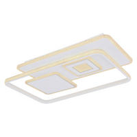 LED-DECKENLEUCHTE 50 W    44/65/6 cm  - Chromfarben/Weiss, Basics, Kunststoff/Metall (44/65/6cm) - Globo