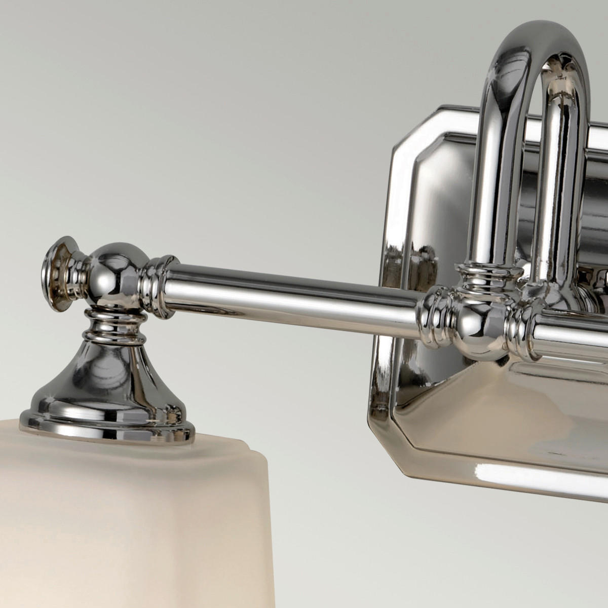 BADEZIMMER-WANDLEUCHTE - Chromfarben, Natur, Glas/Metall (35.6/15,2/25,7cm) - Elstead Lighting