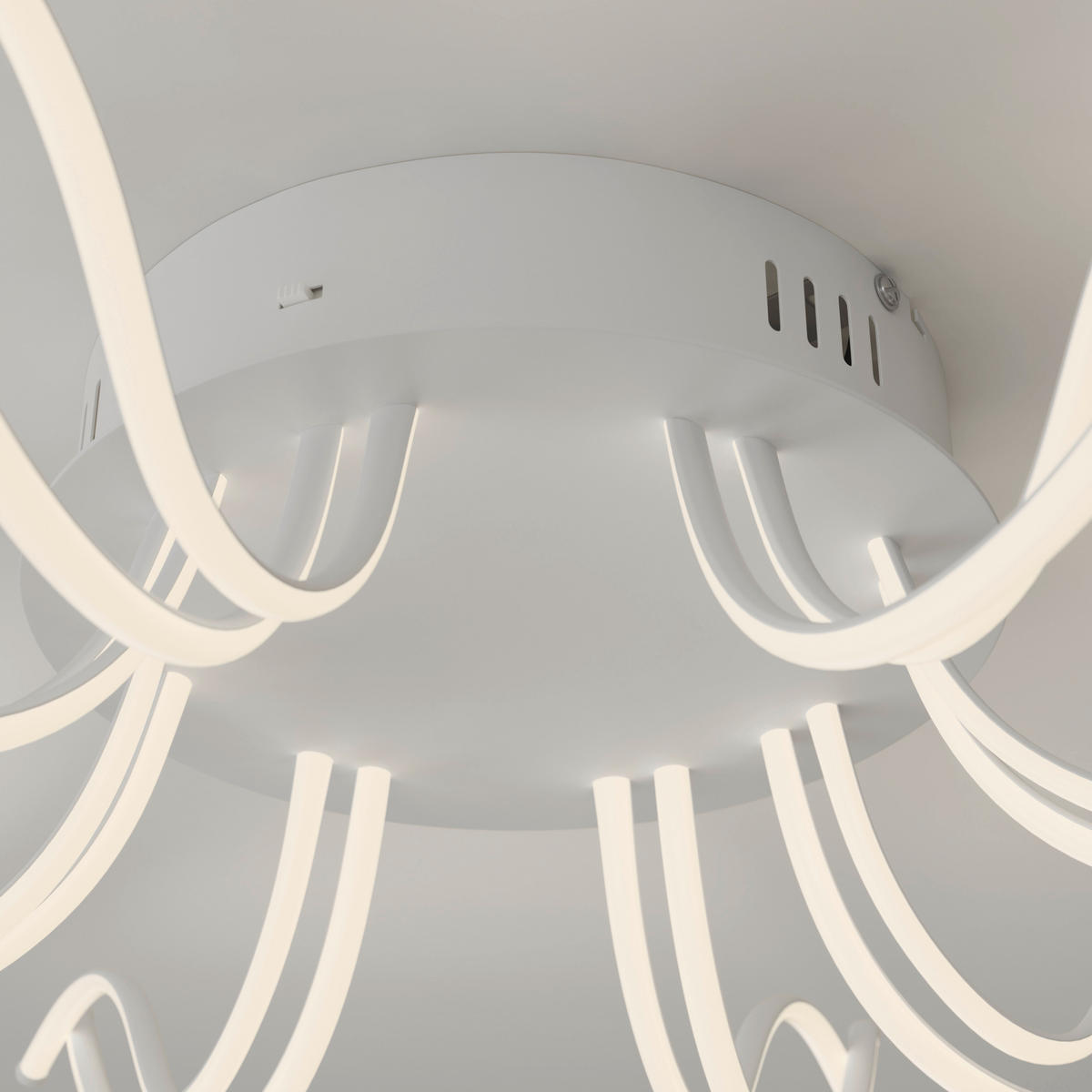 LED-DECKENLEUCHTE Dofida 58/20 cm  - Weiß, Design, Kunststoff/Metall (58/20cm) - Novel