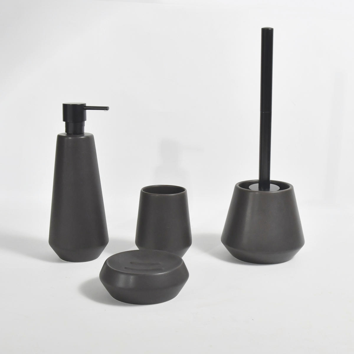 SEIFENSPENDER Keramik  - Schwarz, Basics, Keramik (9/24,5cm) - Spirella