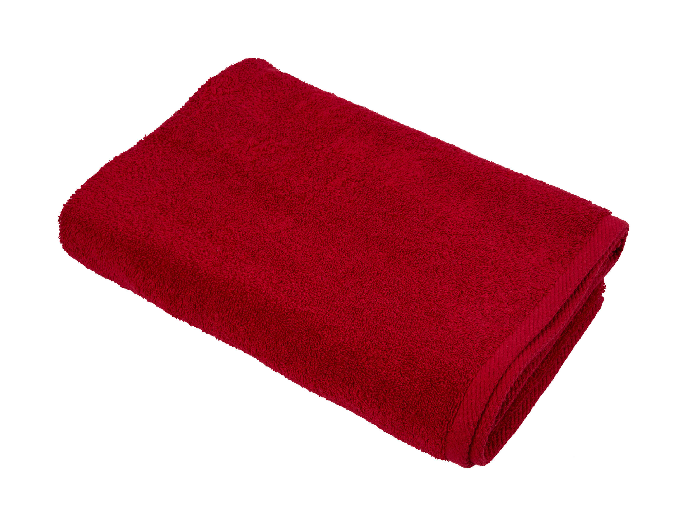 DUSCHTUCH Palma 70/140 cm  - Rot, Basics, Textil (70/140cm) - Esposa