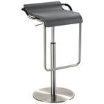 BARHOCKER in Metall, Kunststoff Chromfarben, Dunkelgrau  - Chromfarben/Dunkelgrau, Design, Kunststoff/Metall (47/70-97/42cm) - Novel