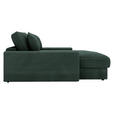 XXL-SESSEL Cord Dunkelgrün    - Dunkelgrün/Schwarz, MODERN, Kunststoff/Textil (160/87/190cm) - Carryhome