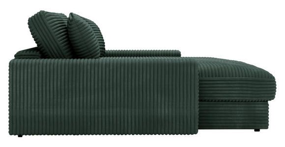 XXL-SESSEL Cord Dunkelgrün - Dunkelgrün/Schwarz, MODERN, Kunststoff/Textil (160/87/190cm) - Carryhome