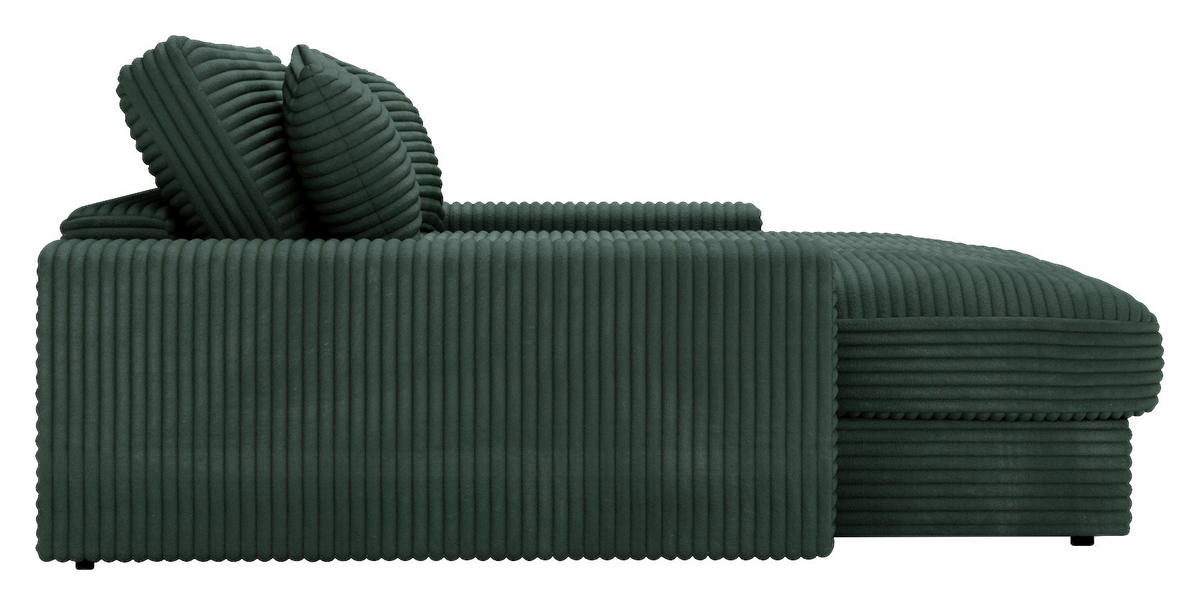XXL-SESSEL - Dunkelgrün/Schwarz, MODERN, Kunststoff/Textil (160/87/190cm) - Carryhome