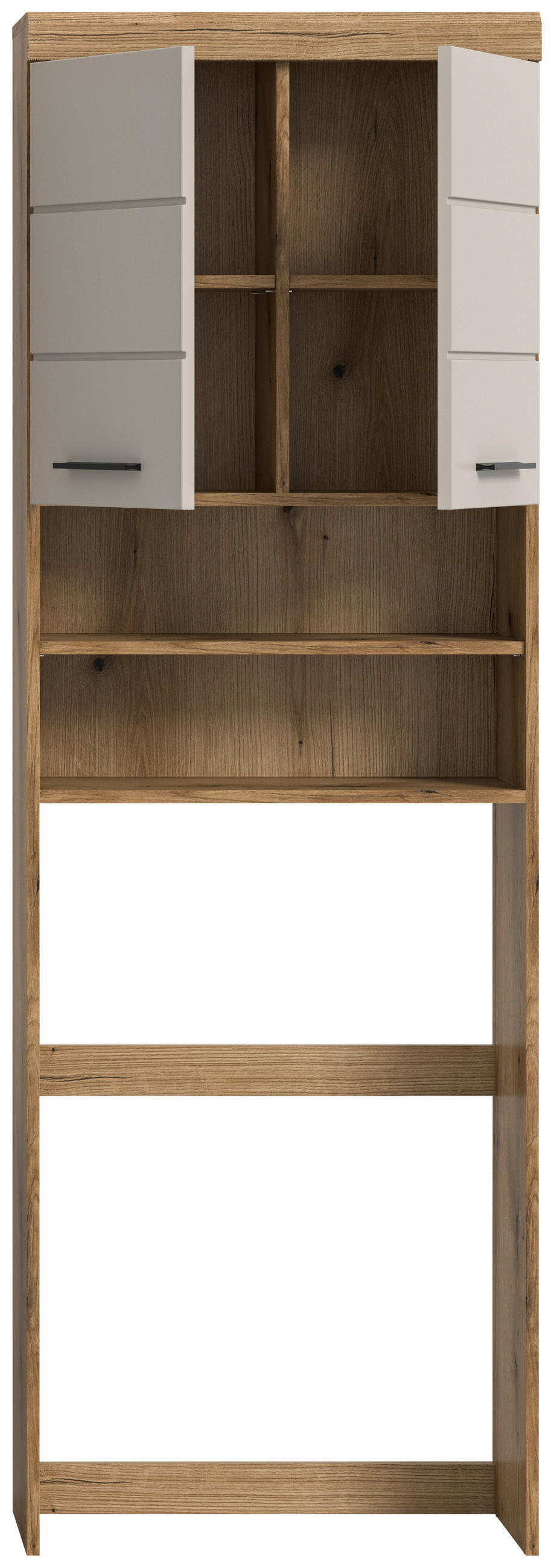 WASCHMASCHINENSCHRANK 63/191/34 cm  in Naturfarben, Kaschmir  - Kaschmir/Schwarz, MODERN, Holzwerkstoff/Kunststoff (63/191/34cm) - MID.YOU