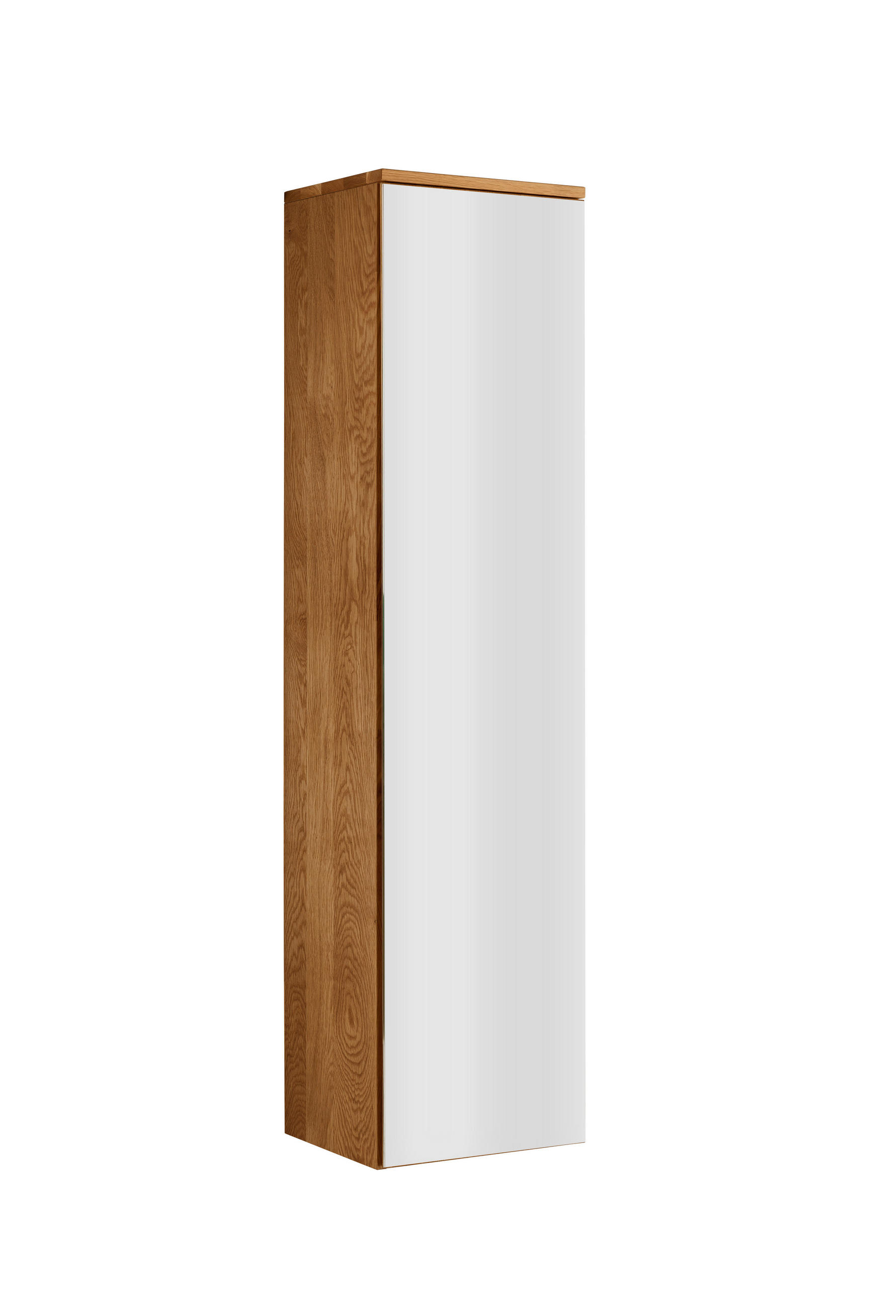 GARDEROBENSCHRANK  in 40/165/35 cm  - Eichefarben, Natur, Glas/Holz (40/165/35cm) - Linea Natura