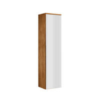 GARDEROBENSCHRANK  in 40/165/35 cm  - Eichefarben, Natur, Glas/Holz (40/165/35cm) - Linea Natura