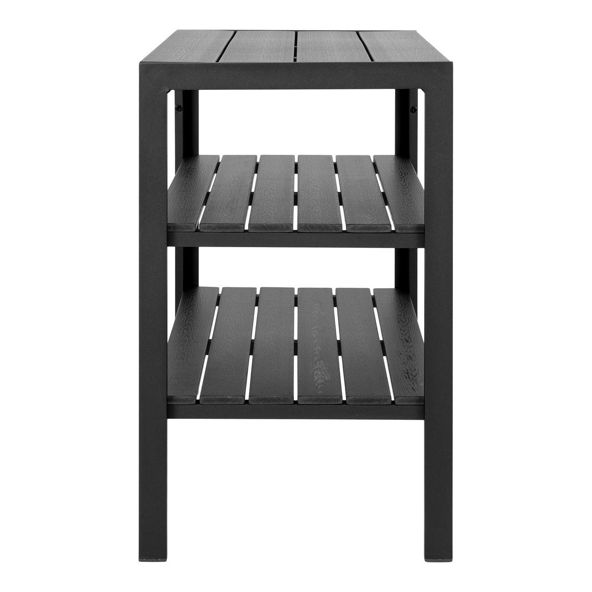 SERVERINGSVAGN i svart  - svart, Modern, metall/plast (45/75/75cm) - MID.YOU