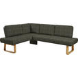 ECKBANK 174/280 cm  in Grün, Eichefarben  - Eichefarben/Grün, Design, Holz/Textil (174/280cm) - Dieter Knoll