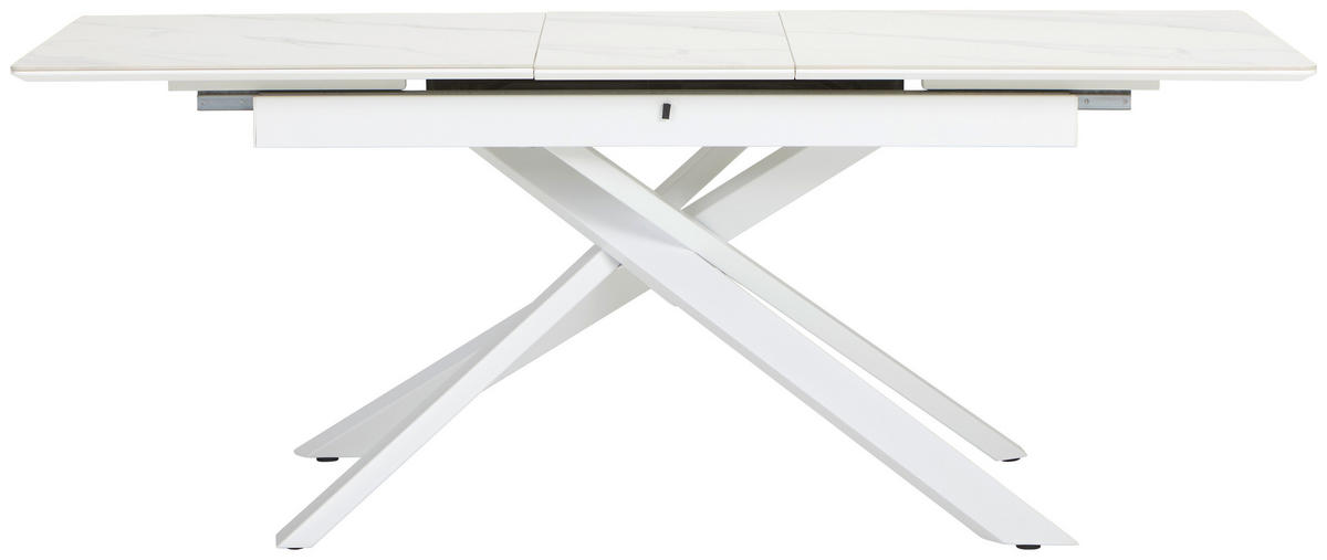 TRPEZARIJSKI STO  bela   - bela, Moderno, metal/pločasti materijal (160/90/76cm) - MID.YOU