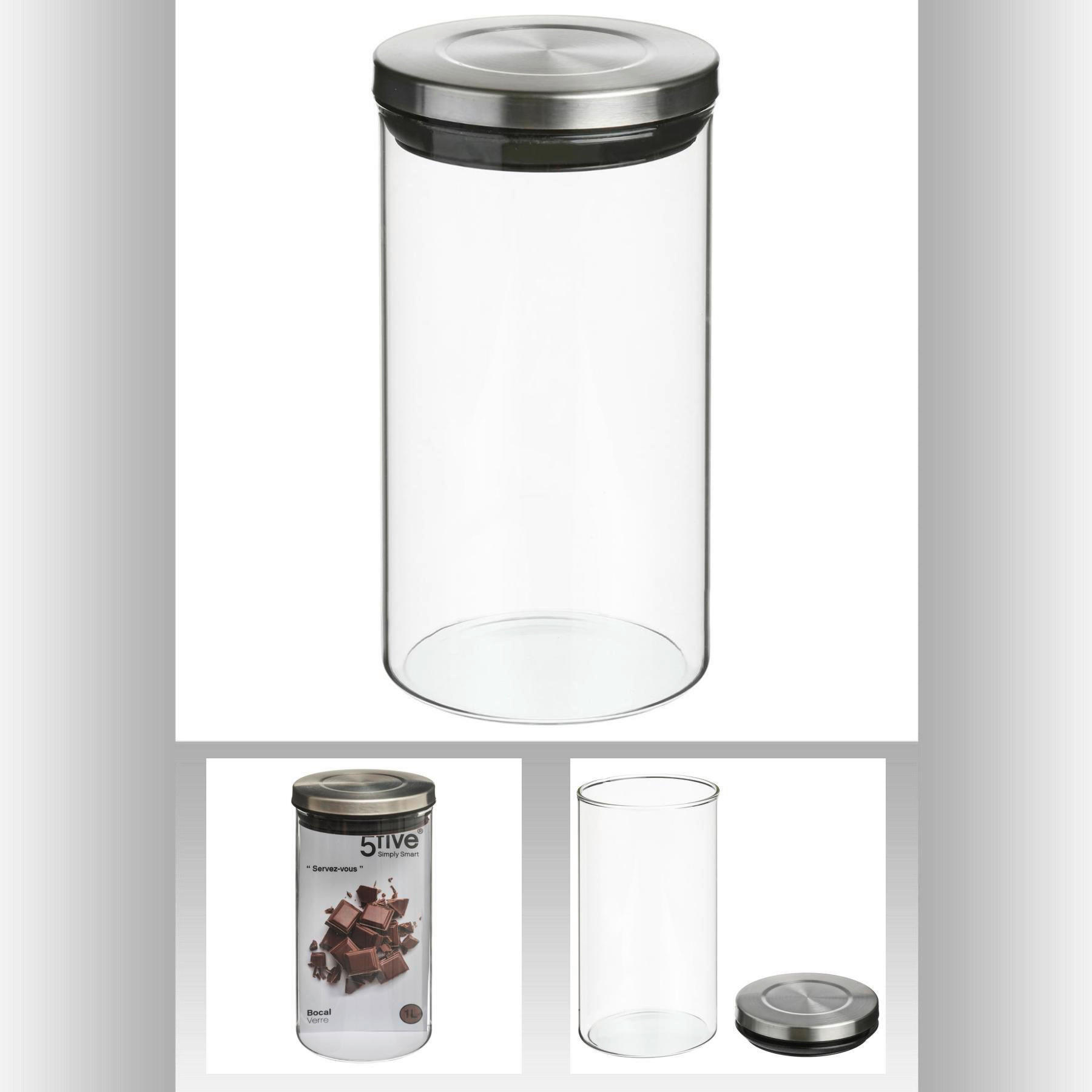 POSUDA ZA ZALIHE  1 l   - Basics, staklo/metal (1l)