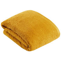 BADETUCH Vegan Life Gelb 100/150 cm  - Gelb, Basics, Textil (100/150cm) - Vossen