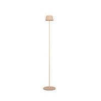 LED-STEHLEUCHTE - Sandfarben, Design, Metall (13,5/123cm)