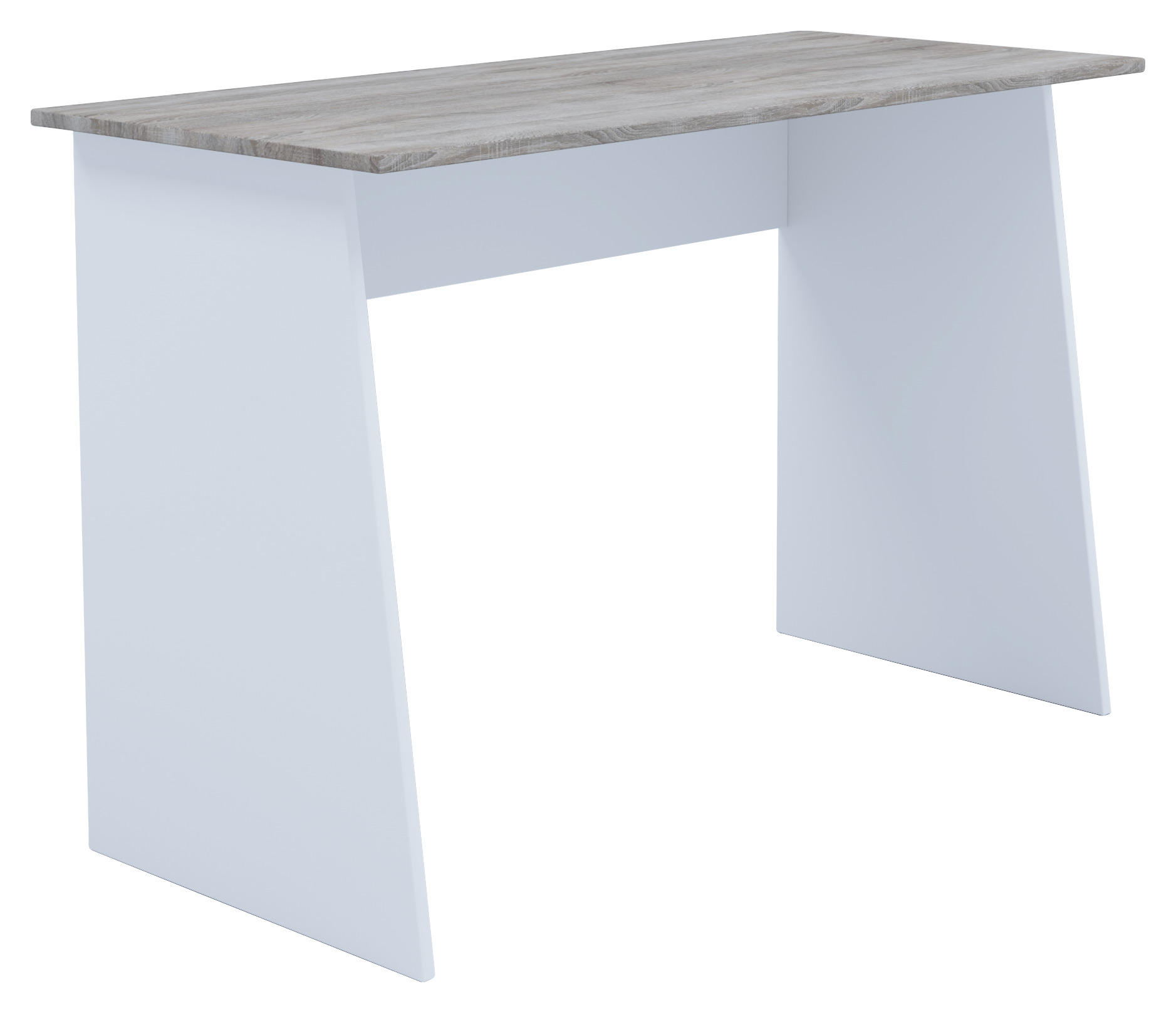 SCHREIBTISCH 110/50/74 cm  in Weiß, Sonoma Eiche  - Weiß/Sonoma Eiche, Basics, Holzwerkstoff (110/50/74cm) - MID.YOU