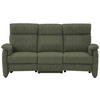 TRAPEZSOFA in Flachgewebe Dunkelgrün  - Dunkelgrün/Schwarz, Konventionell, Textil/Metall (219/107/97cm) - Pure Home Comfort