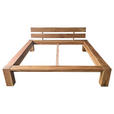 BALKENBETT 180/200 cm  in Eichefarben   - Eichefarben, LIFESTYLE, Holz (180/200cm) - Linea Natura