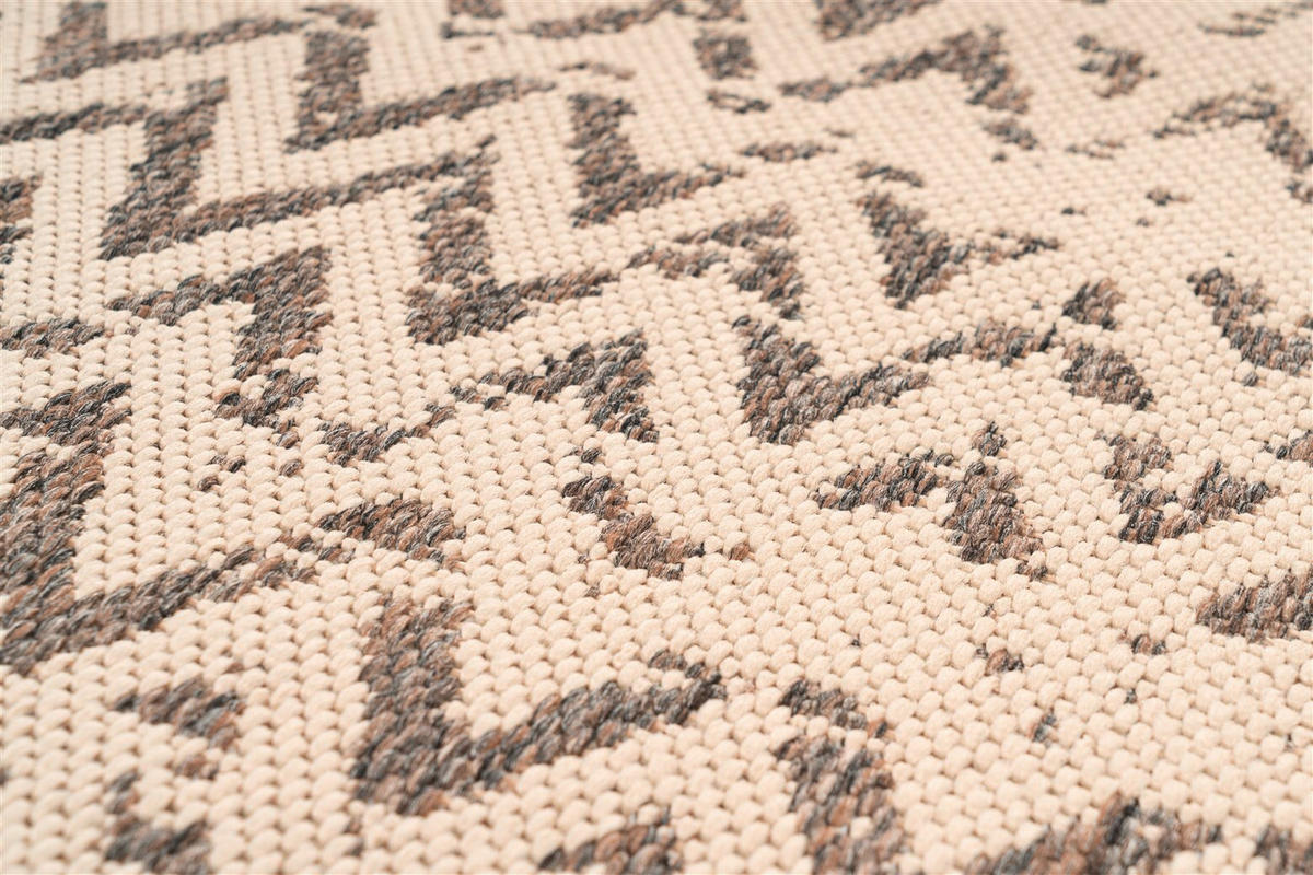 FLACHWEBETEPPICH 200/290 cm Splash 600 Creme / Braun Braun, Creme  - Creme/Braun, KONVENTIONELL, Textil (200/290cm)