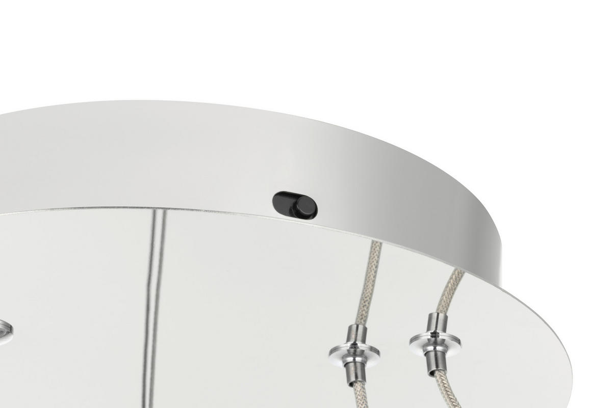 LED-HÄNGLAMPA Bunda 60/150 cm  - klar, Design, metall/glas (60/150cm) - Glandor