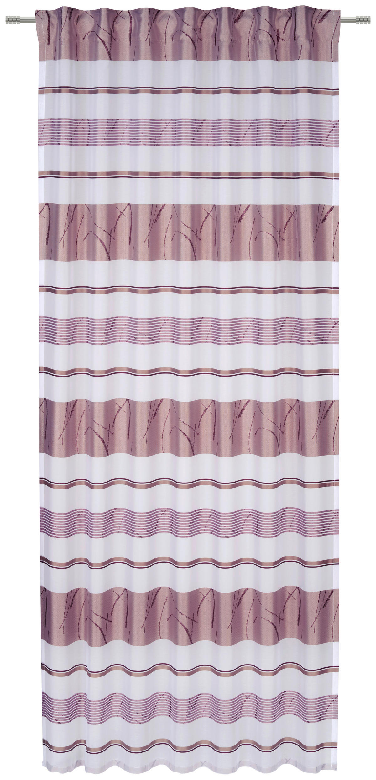 HOTOVÝ ZÁVĚS, poloprůhledné, 140/245 cm - fialová, Konvenční, textil (140/245cm) - Esposa