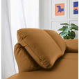 RÉCAMIERE in Echtleder Currygelb  - Chromfarben/Currygelb, Design, Leder/Metall (209/85-109/95-16cm) - Dieter Knoll